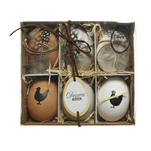 VELIKONOČNI PROGRAM JAJČKA 6/1 4X6 CM OKRAŠENA