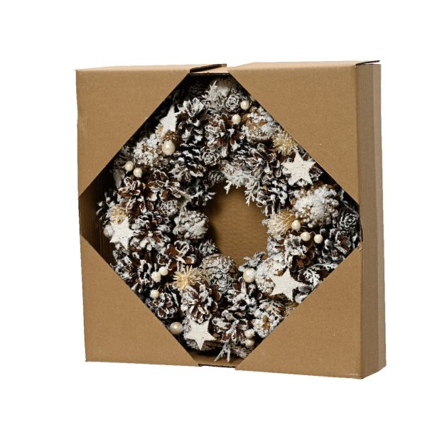 VENČEK DECORIS 34 CM Z DEKORACIJO