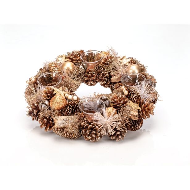 VENČEK GLOSSTYLE FI 34 CM ZLAT S KOZARČKI