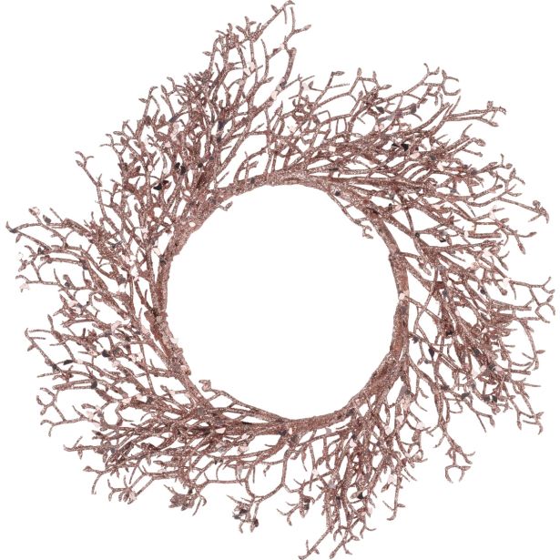 VENČEK EH Z BLEŠČICAMI 35 CM BAKREN