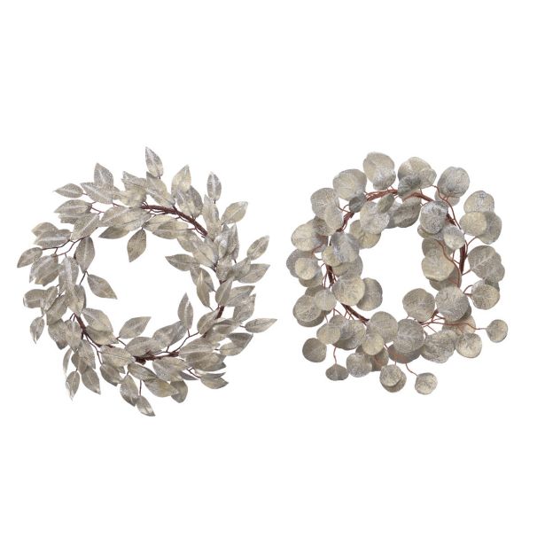 VENČEK LISTKI 48 CM ŠAMPANJEC