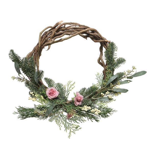 VENČEK VRATNI FI 40 CM ROZA