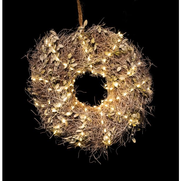 NARAVNI RAHLO ZASNEŽEN VENČEK 31 CM