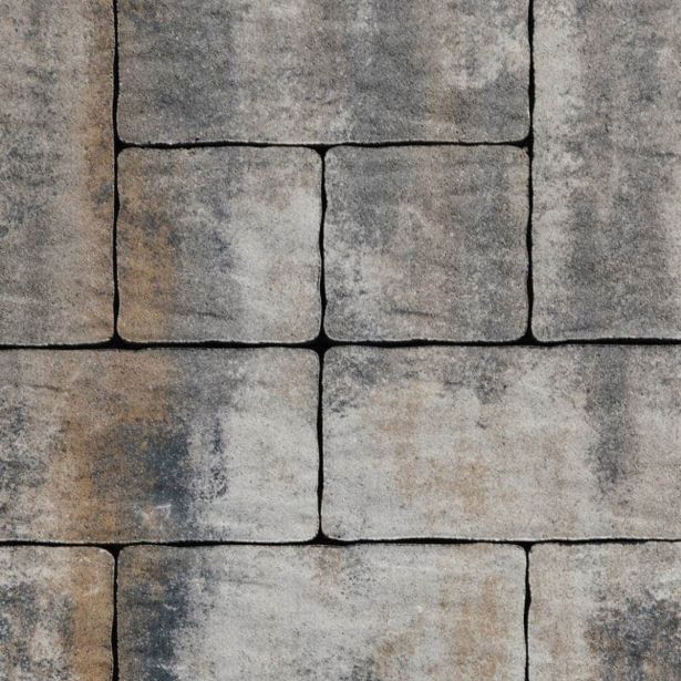 BETONSKI TLAKOVEC SEMMELROCK VENETIA KOMBINIRANA OBLIKA LAVA SIVA