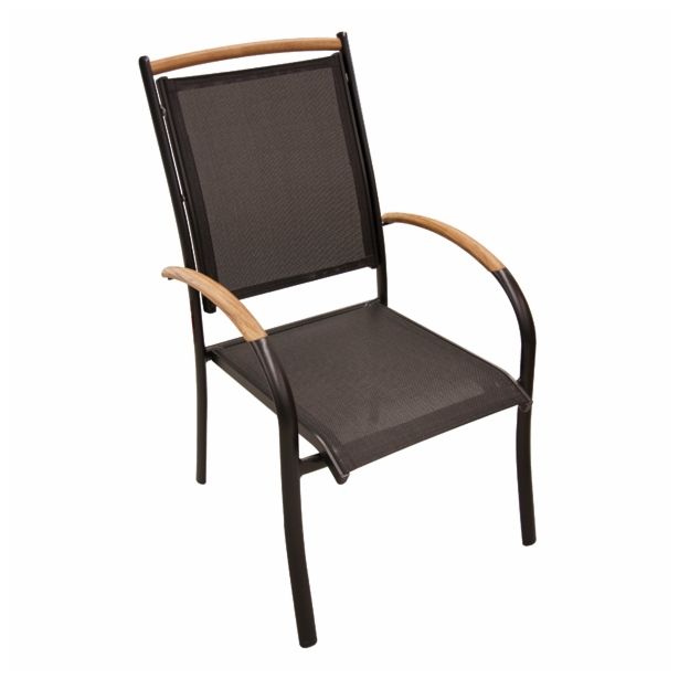 STOL IZ TEKSTILENA BIVA VERONA NAKLADALEN, ČRN