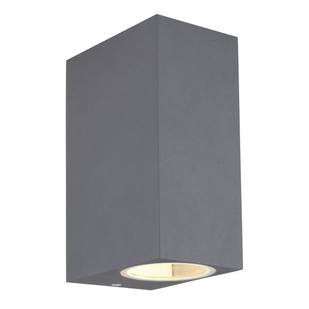 STENSKA VRTNA SVETILKA VERONIKA 2XGU10 ANTRACIT PRAVOKOTNA