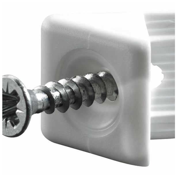 NOSILEC HRBTIŠČA HETTICH DIY 14X10X10 PVC, BELA, V ZAVOJU JE 20 KOS