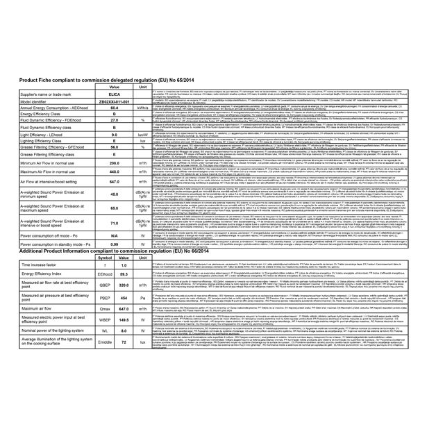 VGRADNA KUHINJSKA NAPA ELICA ADAGIO BL/90