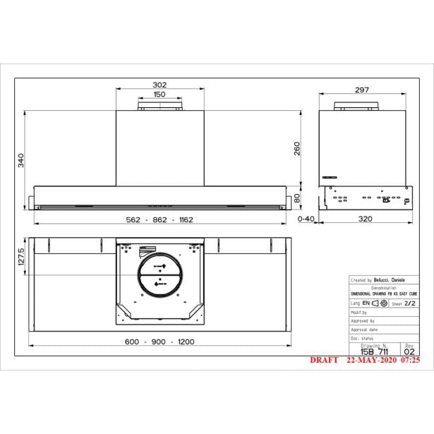 VGRADNA KUHINJSKA NAPA FABER IN-NOVA SMART X A60