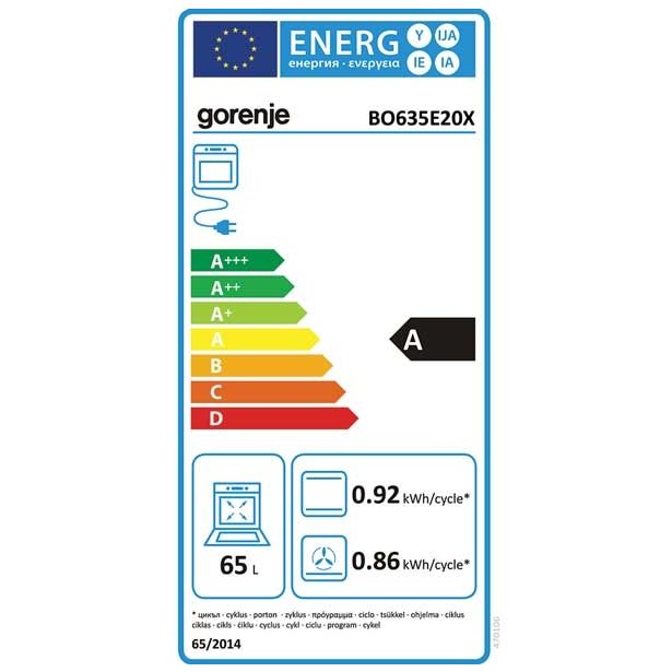 VGRADNA PEČICA + PLOŠČA GORENJE BO 635 E20X + ECT 620 X RŽENI MIX