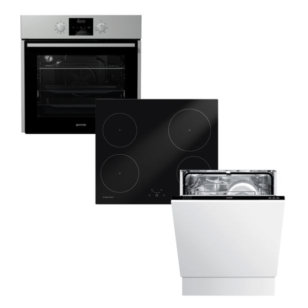 VGRADNA PEČICA + PLOŠČA GORENJE BO 635 E20X + IT 614 SC + GV 61010