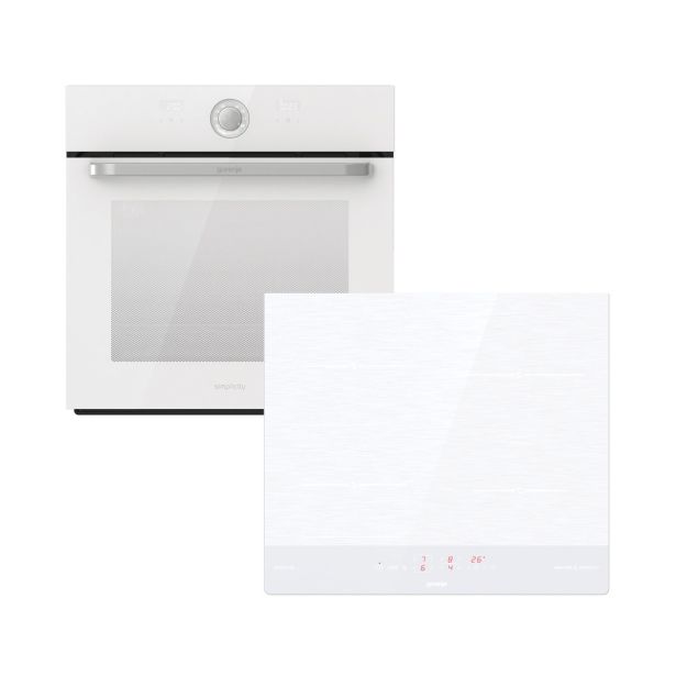 VGRADNA PEČICA + PLOŠČA GORENJE BO76SYW + IT643SYW SET SIMPLICITY WHITE