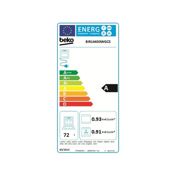 VGRADNA PEČICA BEKO BIR 14400 WGCS