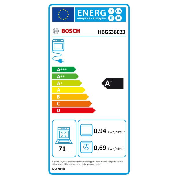VGRADNA PEČICA BOSCH HBG536EB3