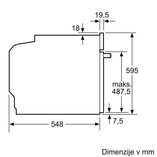 VGRADNA PEČICA BOSCH HMG778NB1
