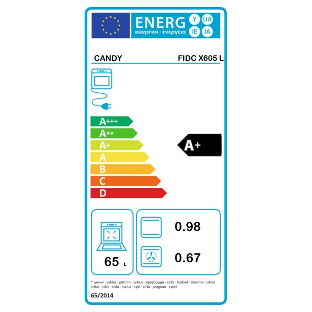 VGRADNA PEČICA CANDY FIDC X605 L