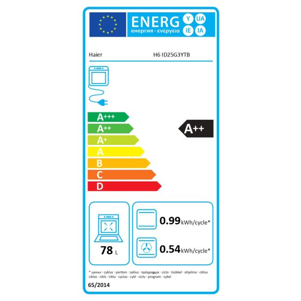 VGRADNA PEČICA HAIER H6ID25G3YTB