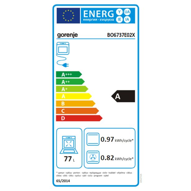 VGRADNA PEČICA + PLOŠČA GORENJE BLACK INDUCTION SET 2