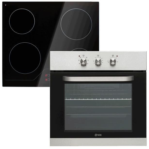 VGRADNA PEČICA + PLOŠČA VOX SET2110400B PEČICA + STEKLOKERAMIKA
