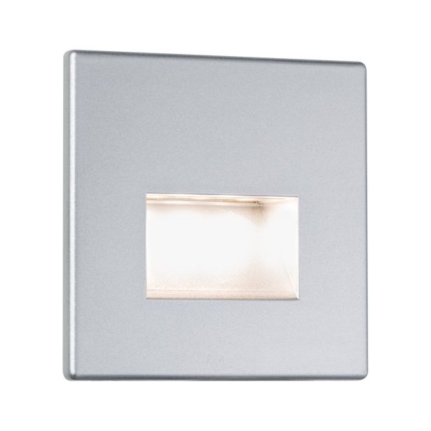 VGRADNA STENSKA SVETILKA LED 1.1W MAT KROM WW KVADRATNA / KV.