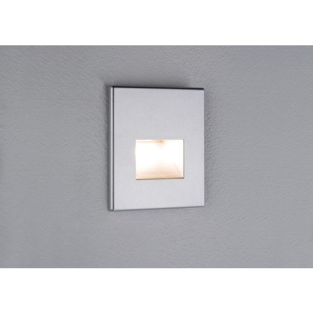 VGRADNA STENSKA SVETILKA LED 1.1W MAT KROM WW KVADRATNA / KV.