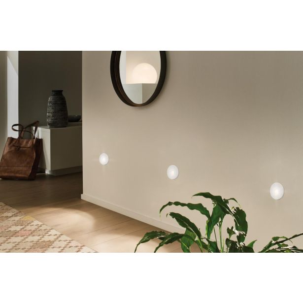 VGRADNA STENSKA SVETILKA LED 1.7W BELA WW OKROGLA / OV