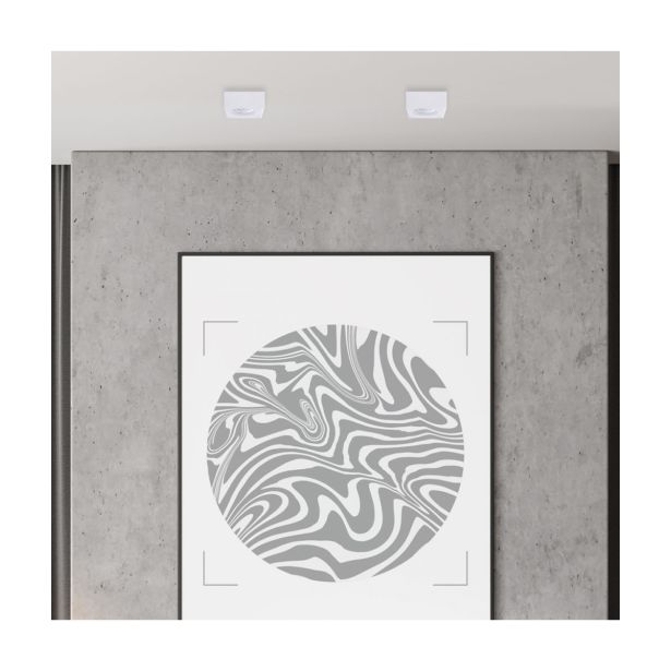 VGRADNA STROPNA SVETILKA MILAGRO BALI BELA ML0077 KVADRATNA