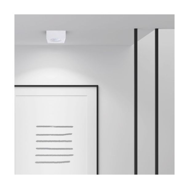 VGRADNA STROPNA SVETILKA MILAGRO BALI BELA ML0077 KVADRATNA