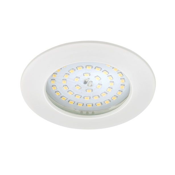 VGRADNA STROPNA SVETILKA PRISMA 1X10.5W LED, FI=100 MM BELA, OKR., IP44