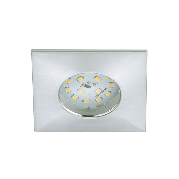 VGRADNA STROPNA SVETILKA PRISMA 1X5W LED, 75X75 MM ALUMINIJ, KVADR., IP44