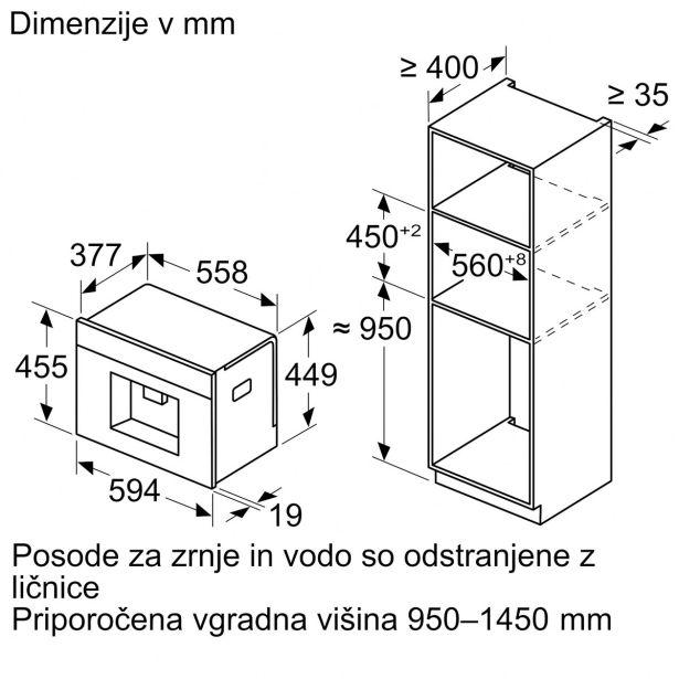 VGRADNI KAVNI AVTOMAT BOSCH CTL7181B0