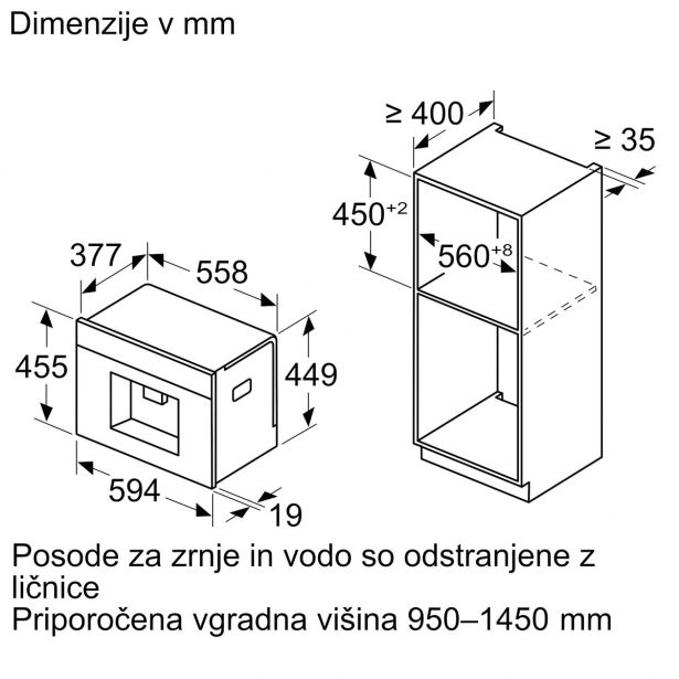 VGRADNI KAVNI AVTOMAT BOSCH CTL7181B0