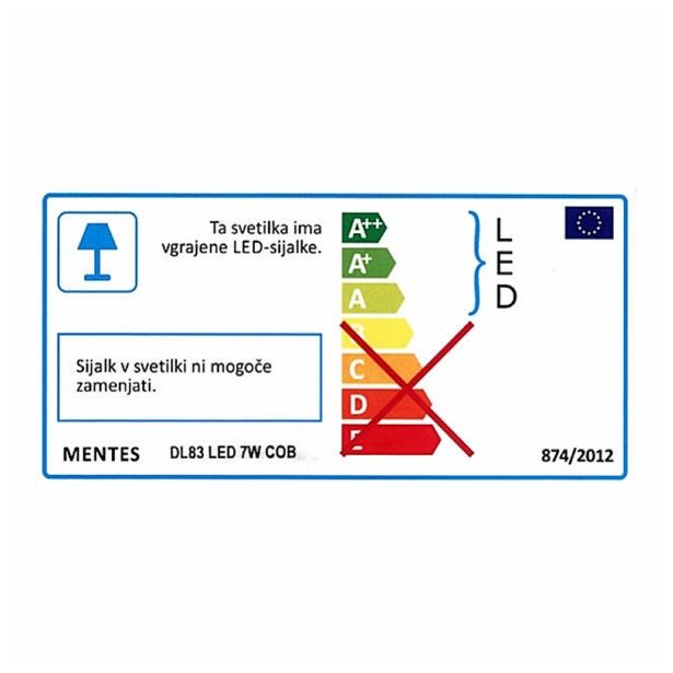 LED VGRADNI REFLEKTOR DL83 7W 830LM