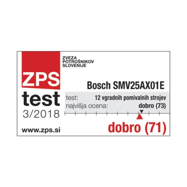 VGRADNI POMIVALNI STROJ BOSCH SMV 25AX01E