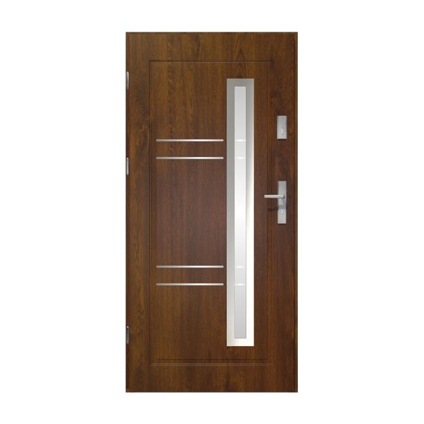 VHODNA KOVINSKA VRATA PRIME55 APOLLO 999X2068 MM L TEMNI OREH