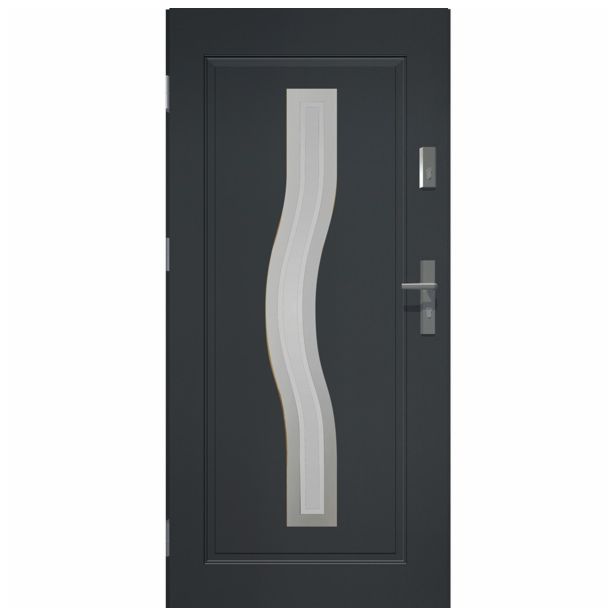 VHODNA KOVINSKA VRATA PRIME55 CERES 999X2068 MM L ANTRACIT