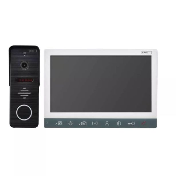 VIDEODOMOFON EMOS EM-10AHD SET DIAGITALNI ZASLON 17.8CM