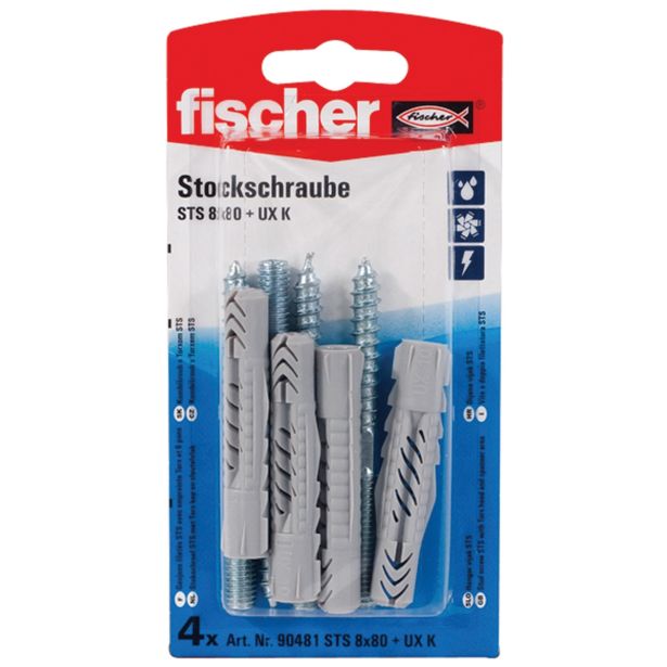 PREDMONTIRANI ELEMENT FISCHER VIJAK ZA STS 8X80 + UX K