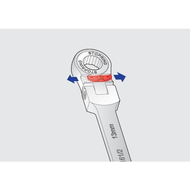 VILIČASTO OBROČNI KLJUČ Z RAGLJO Z ZGLOBOM UNIOR 16 MM ART. 161/2 (622847)