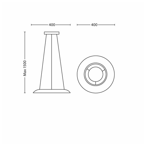 VISEČA KUHINJSKA SVETILKA PHILIPS AYR 8X2.5W LED ALUMINIJ