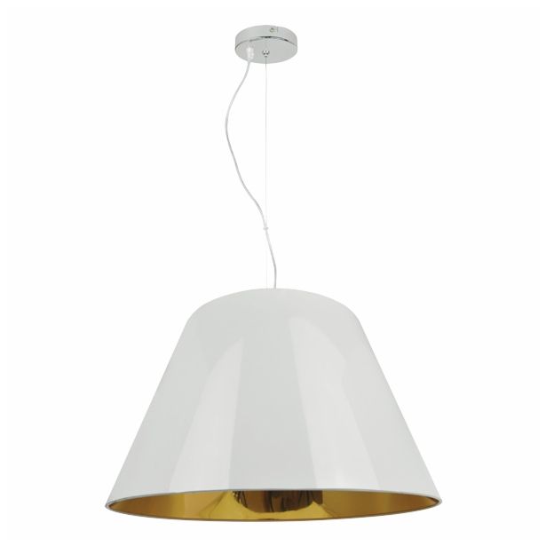 VISEČA SVETILKA FEROTEHNA WL14040C-1P 1X60W E27 1852 BELA/ZLATA