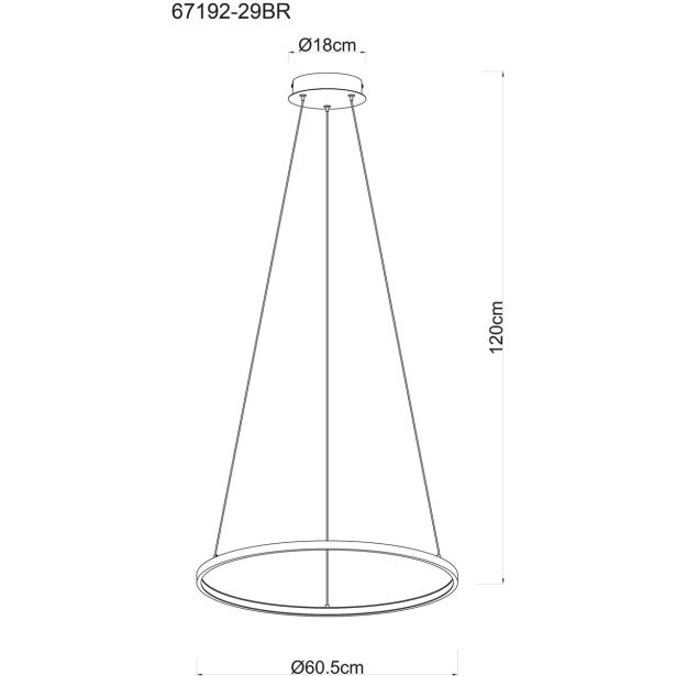 VISEČA SVETILKA GLOBO RALPH 29W WW