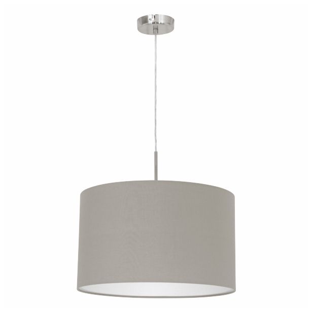 VISEČA SVETILKA-LESTENEC EGLO 31572 PASTERI '380 TAUPE TEKSTIL