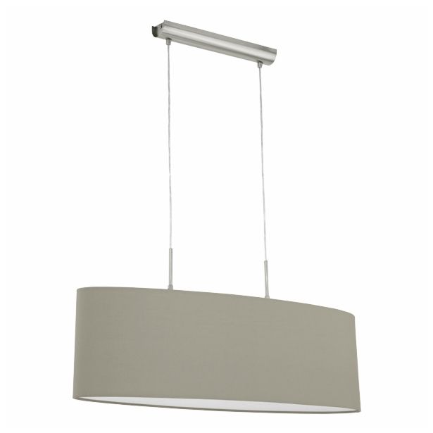 VISEČA SVETILKA-LESTENEC EGLO 31581 PASTERI '750 TAUPE TEKSTIL