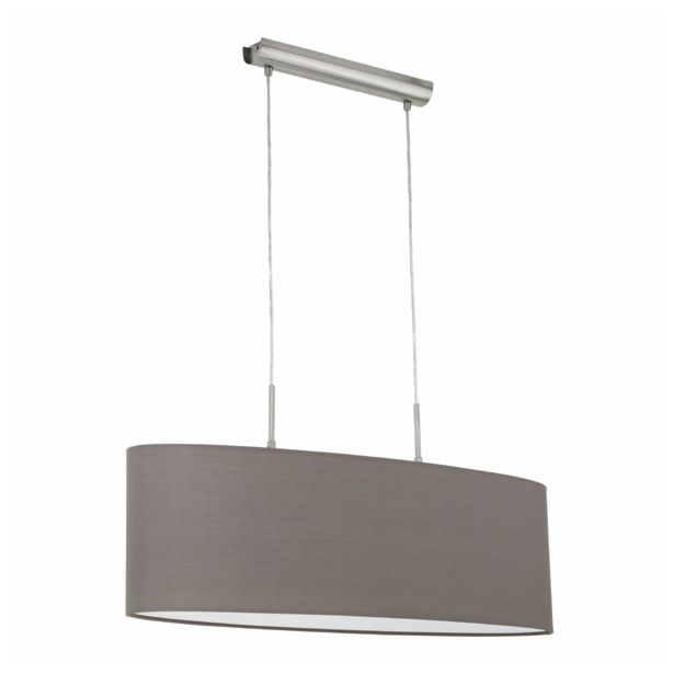 VISEČA SVETILKA-LESTENEC EGLO 31583 PASTERI '750 RJAVA TEKSTIL