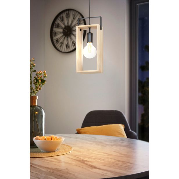 VISEČA SVETILKA-LESTENEC EGLO FAMBOROUGH 1XE27 LES