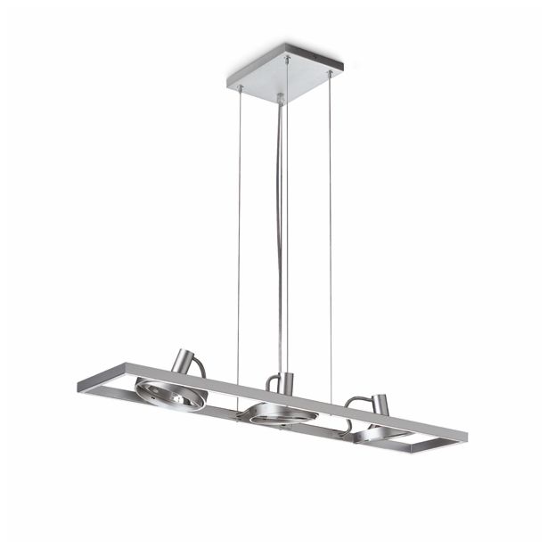 VISEČA SVETILKA-LESTENEC PHILIPS FAST 3X42W G9 53069/48/16 ALUMINIJ