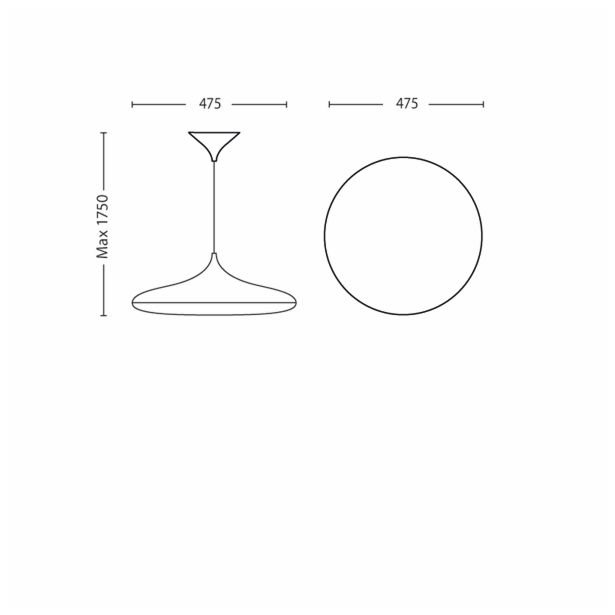 VISEČA SVETILKA-LESTENEC PHILIPS FRIENDS 1X40W 2GX13 40761/31/16 BELA