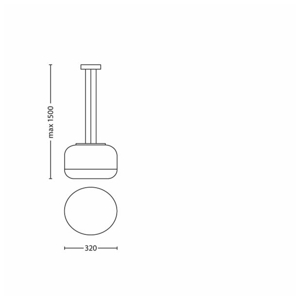 VISEČA SVETILKA-LESTENEC PHILIPS LIMIA 3X12W E27 40941/11/16 KROM