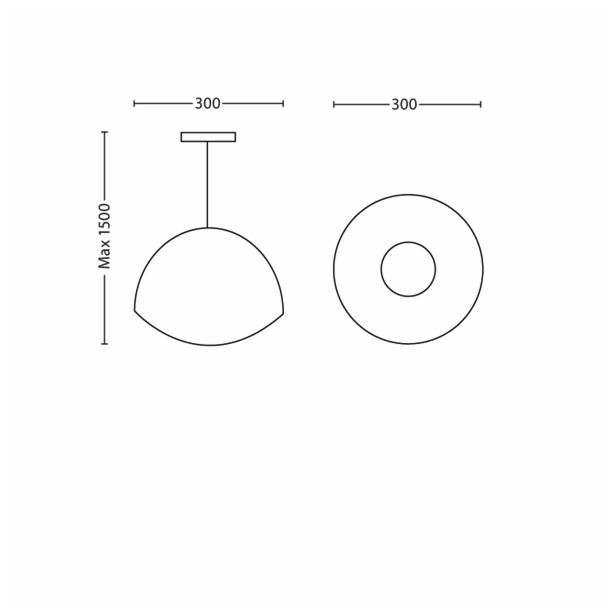 VISEČA SVETILKA-LESTENEC PHILIPS MOSELLE 1X20W E27 40354/34/16 RUMENA